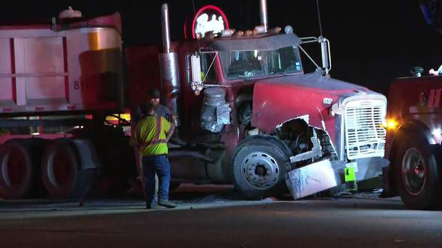 Westbound lanes of Katy Freeway reopen at Mason Road after crash involving big rig