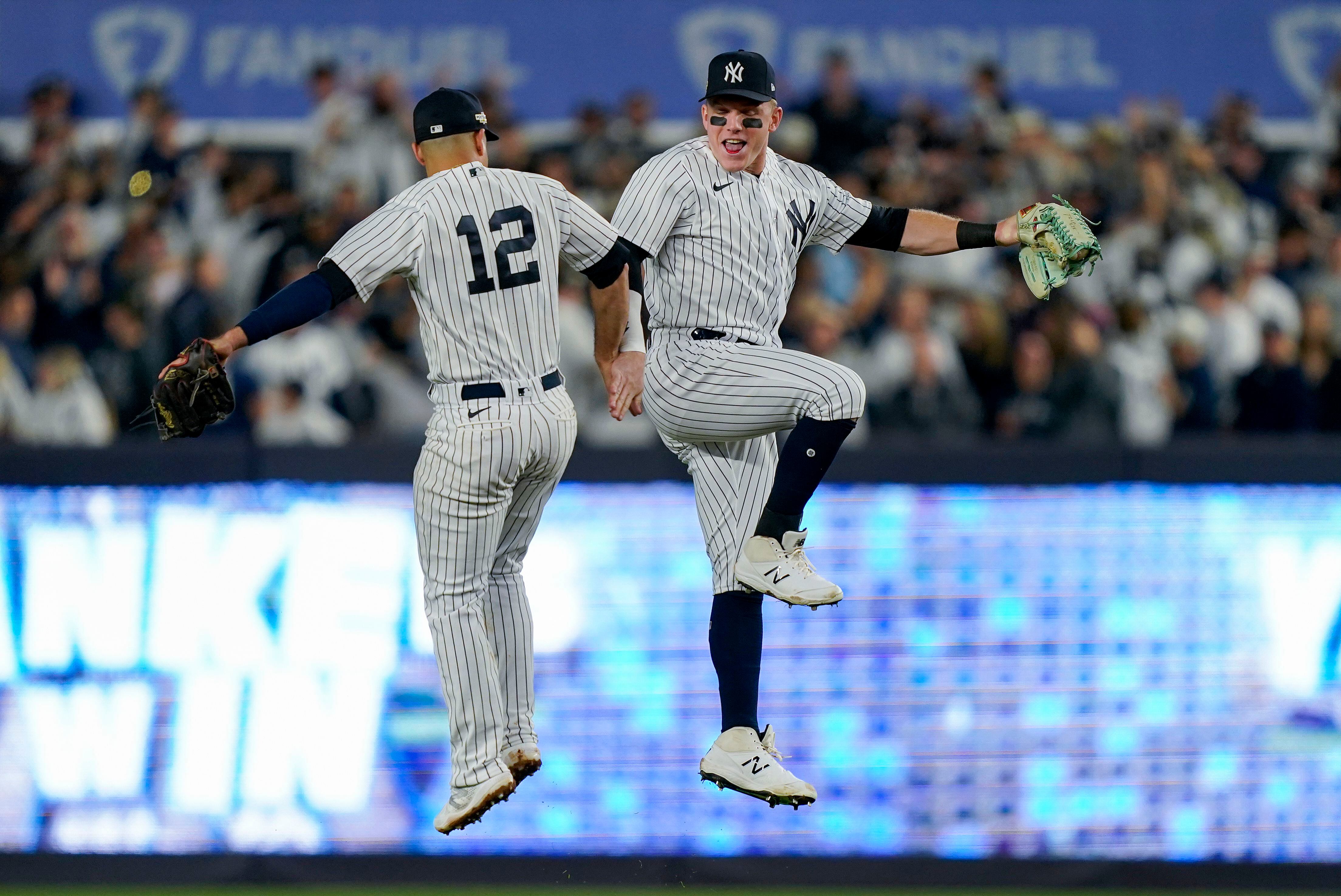 Cole cruises, Bader, Rizzo bash, Yanks beat Guardians 4-1