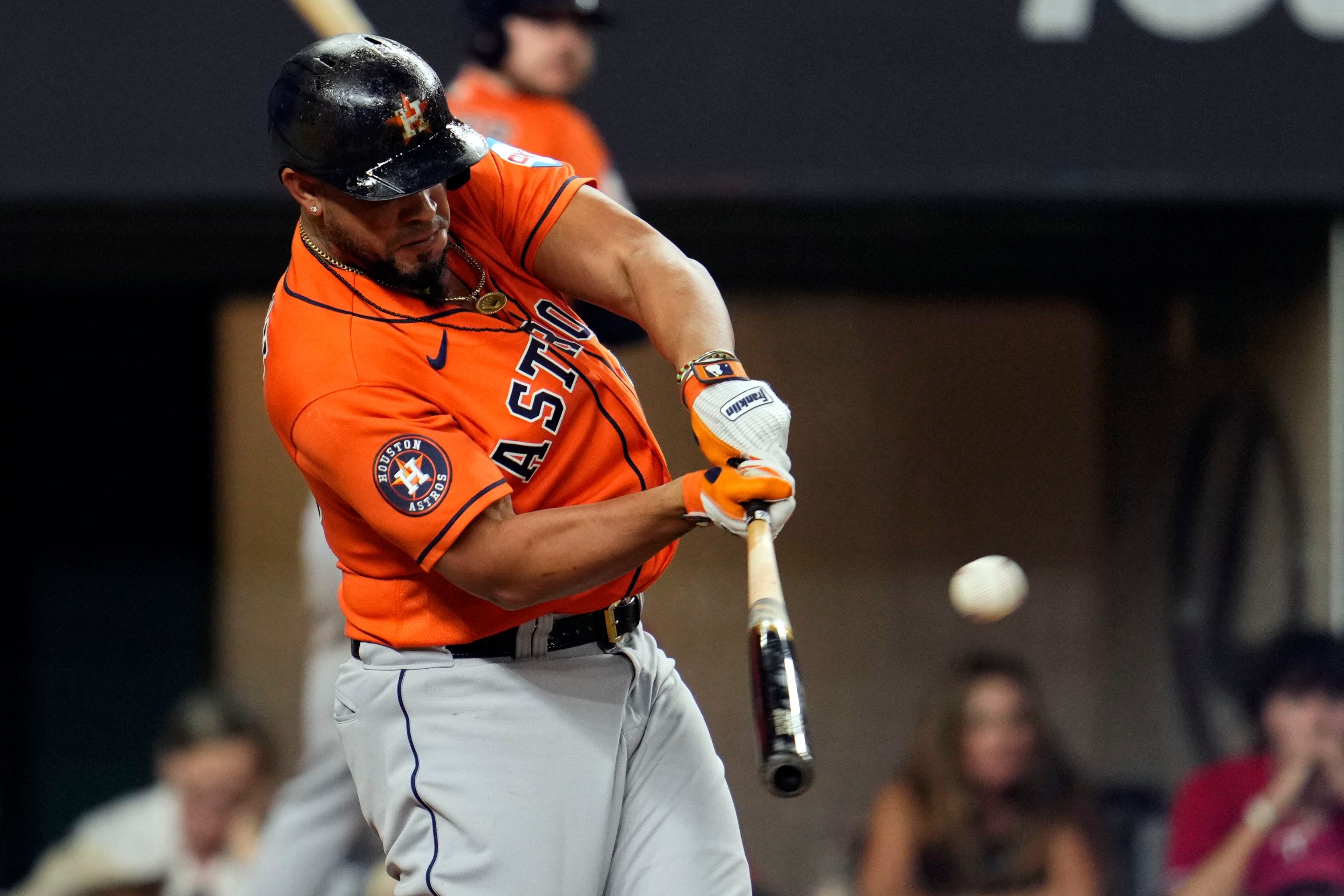 Adolis Garcia drives in 4, Rangers beat Braves 7-3 to take series - NBC  Sports