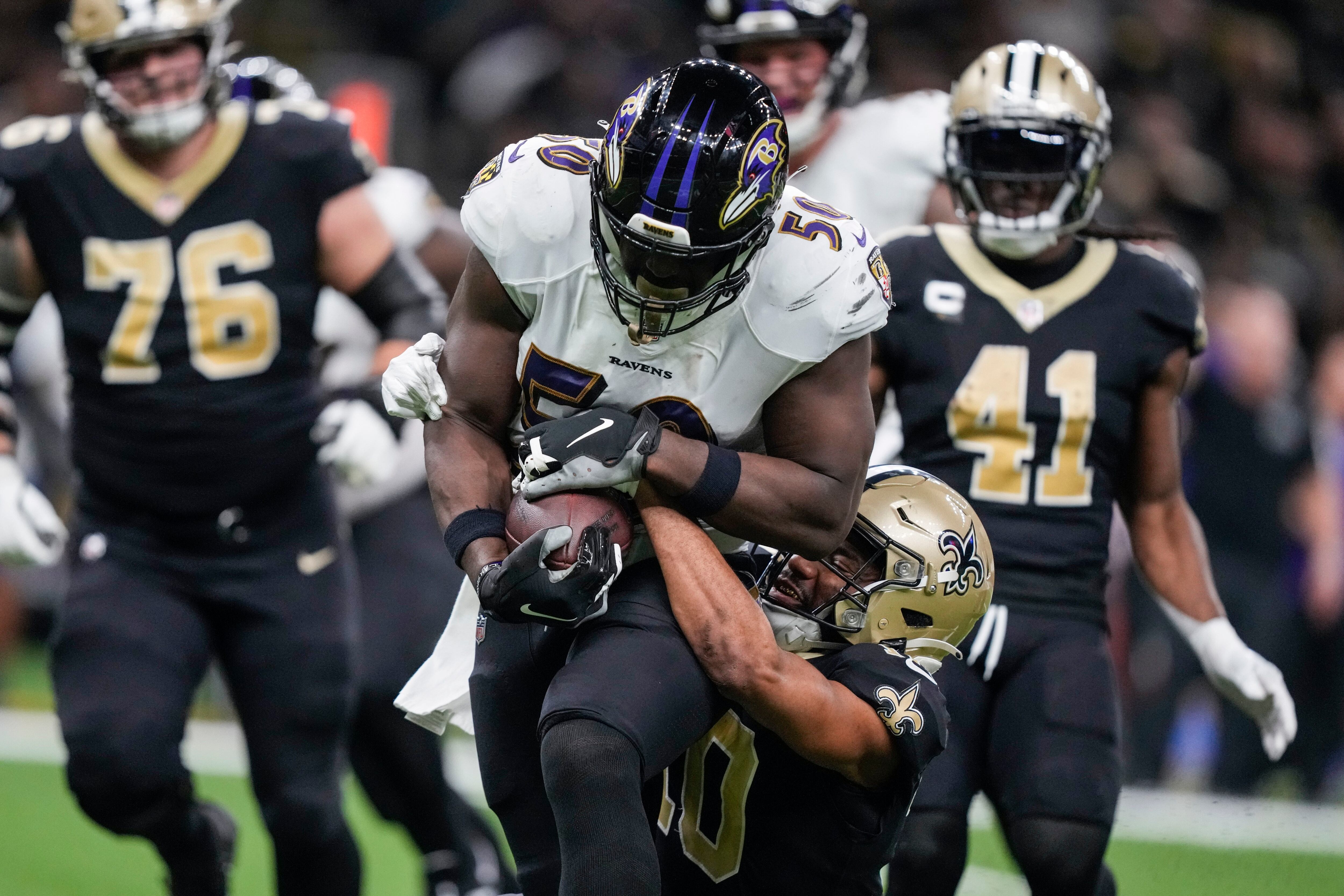 Drake, Houston lead Ravens over Saints for 3rd straight win