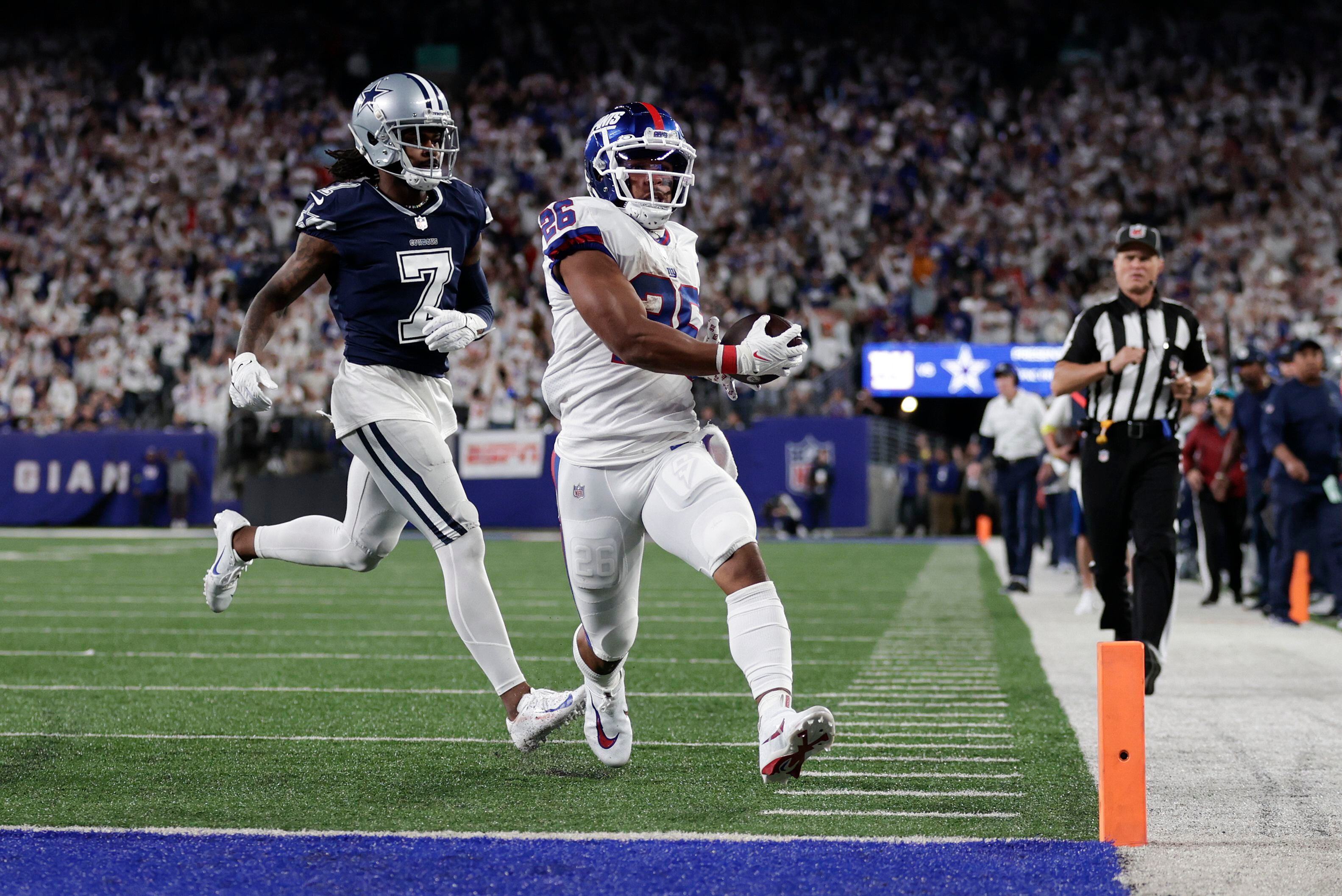 Dallas Cowboys 23-16 New York Giants, CeeDee Lamb one-handed TD