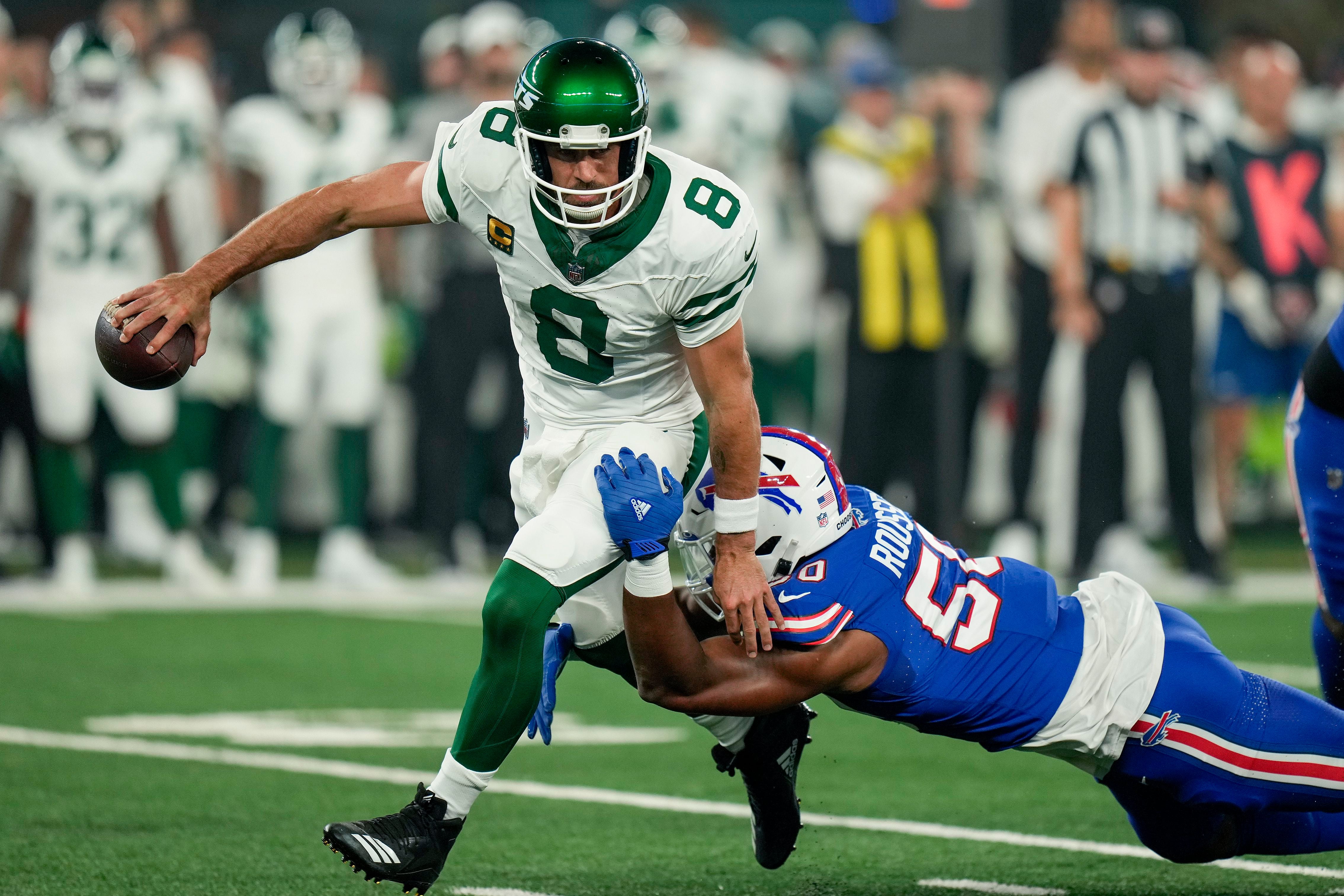 NFL Week 1 Monday Night Football live tracker: Jets stun Bills in OT after  Aaron Rodgers carted off in opening drive