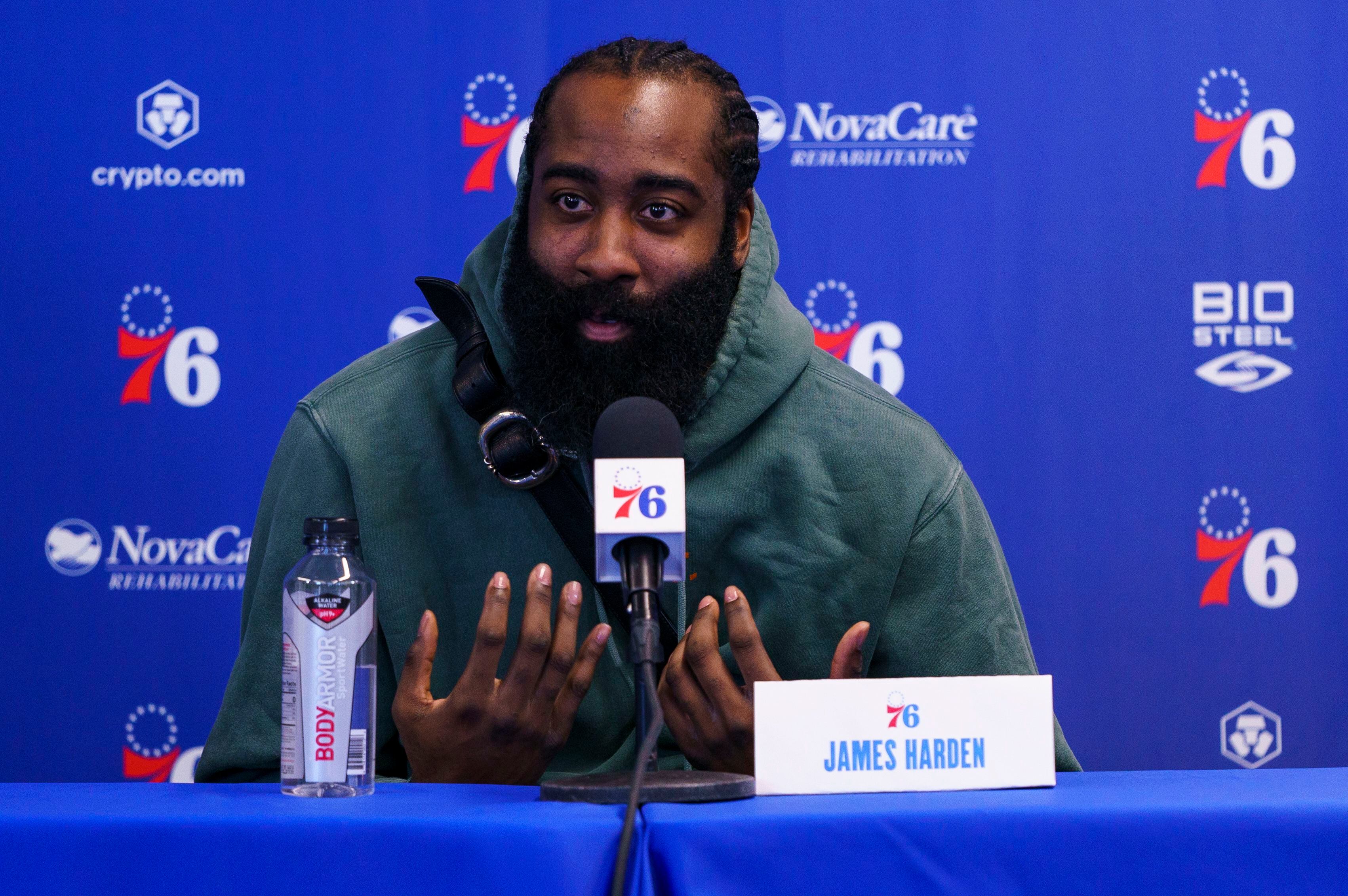 Slowed by hamstring, Harden to make Sixers debut Feb 25