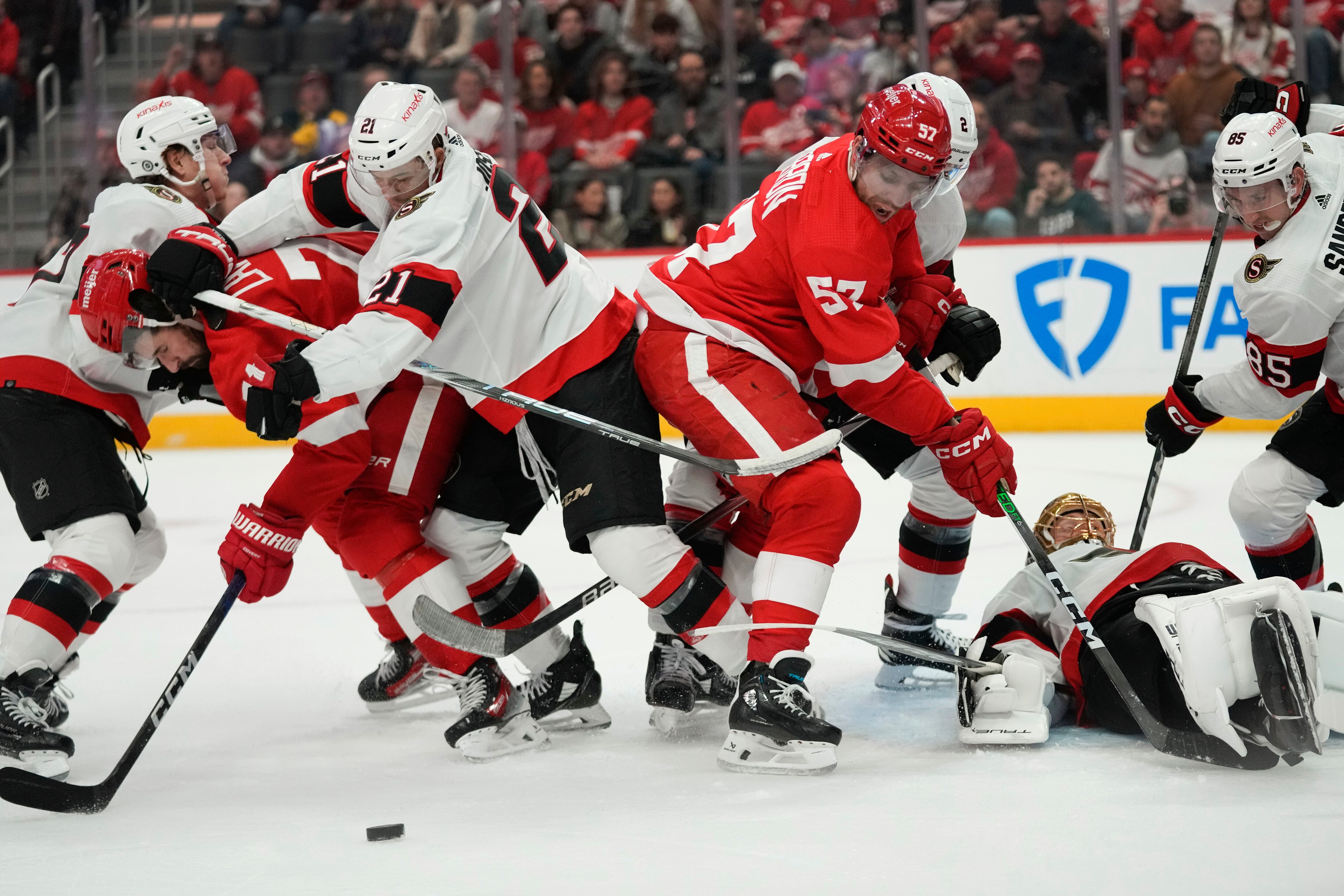 Red Wings put captain Dylan Larkin on IR after cross-check that knocked him  unconscious - NBC Sports