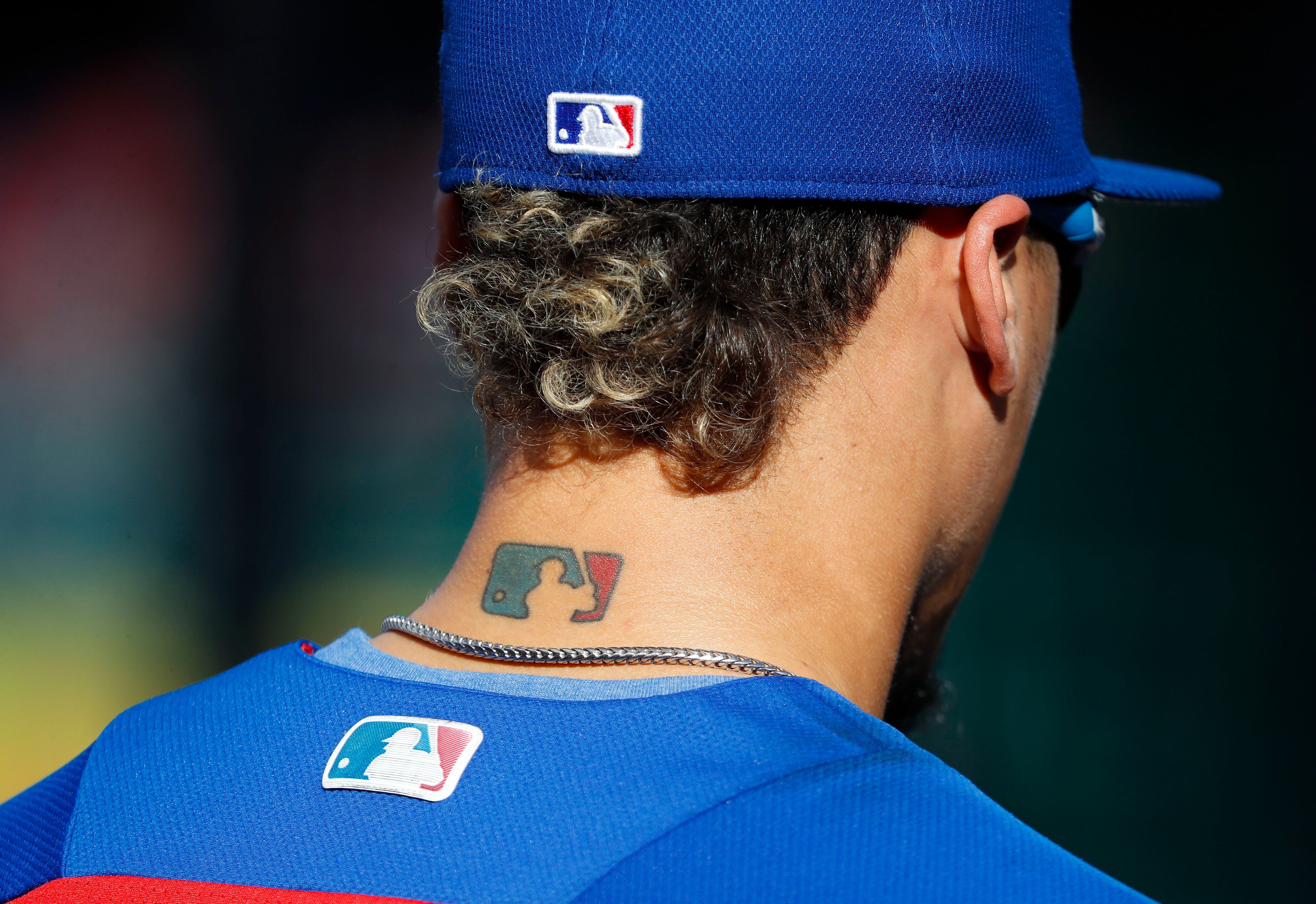 Javier Baez reveals his nearly-finished Cubs Championship tattoo