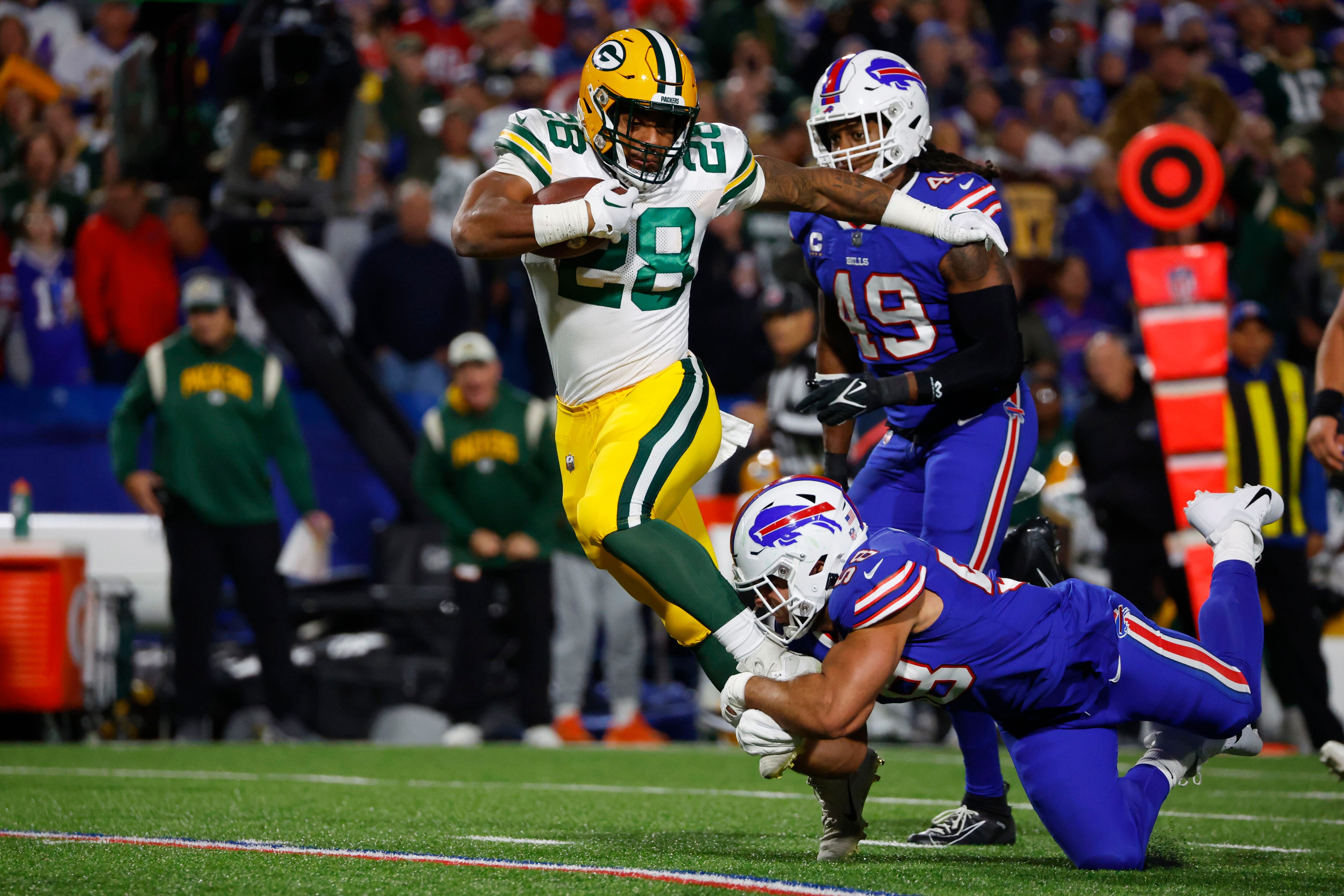 Bills rule out RT Spencer Brown; Packers' leading WR Allen Lazard