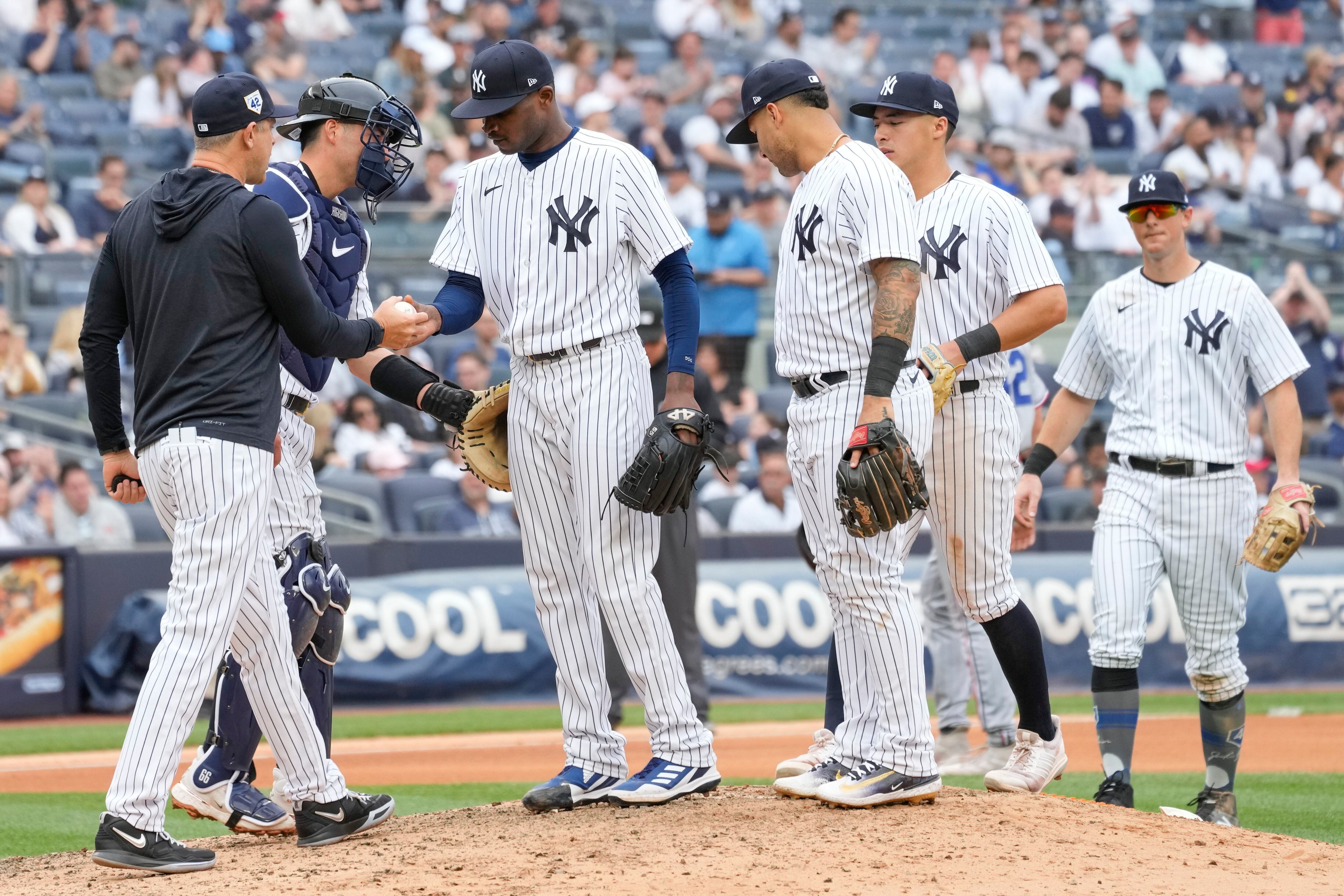 Sticky Situation: Yankees' German ejected after substance on hands