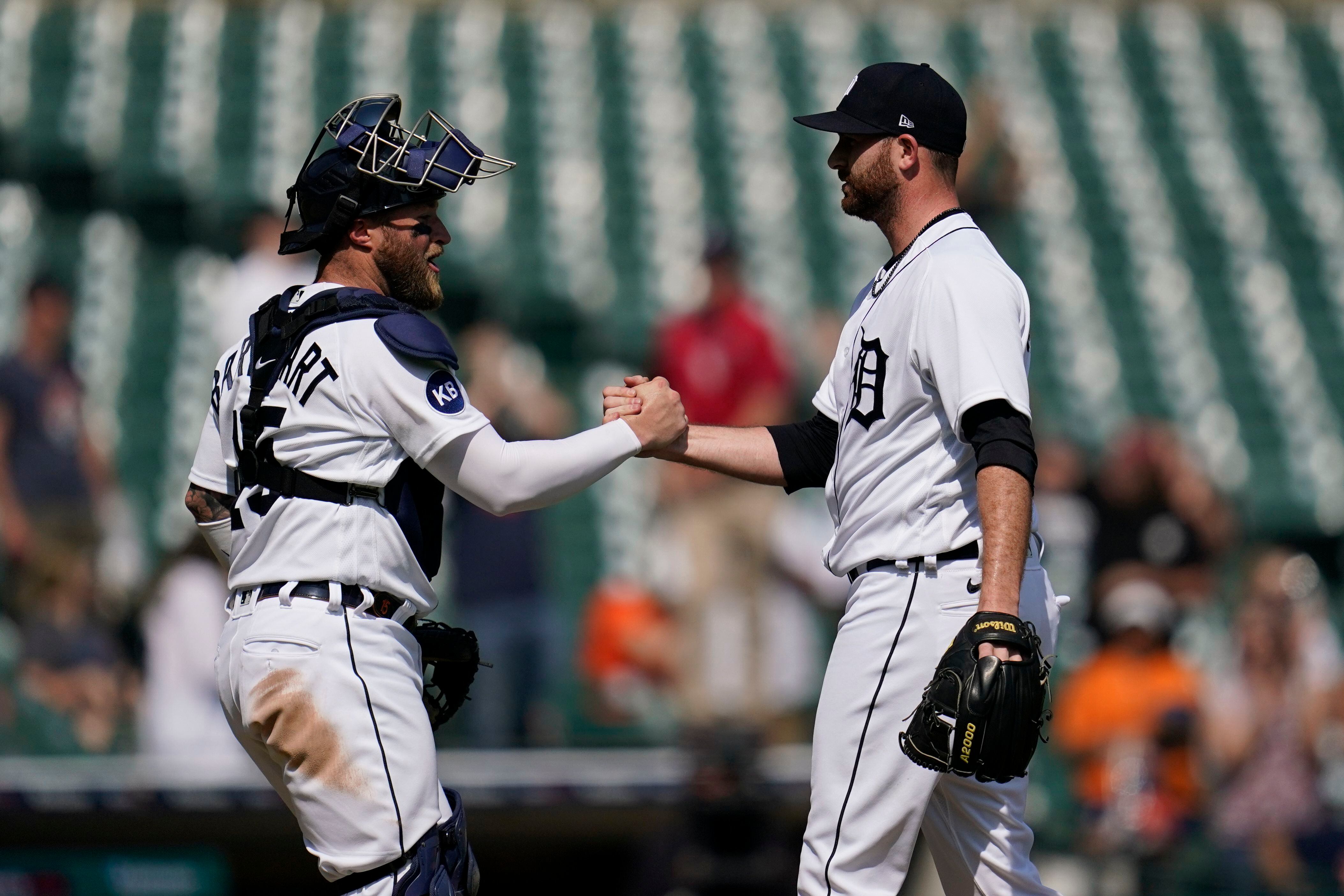 Tigers find road to success at home, beat A's 6-0, end skid