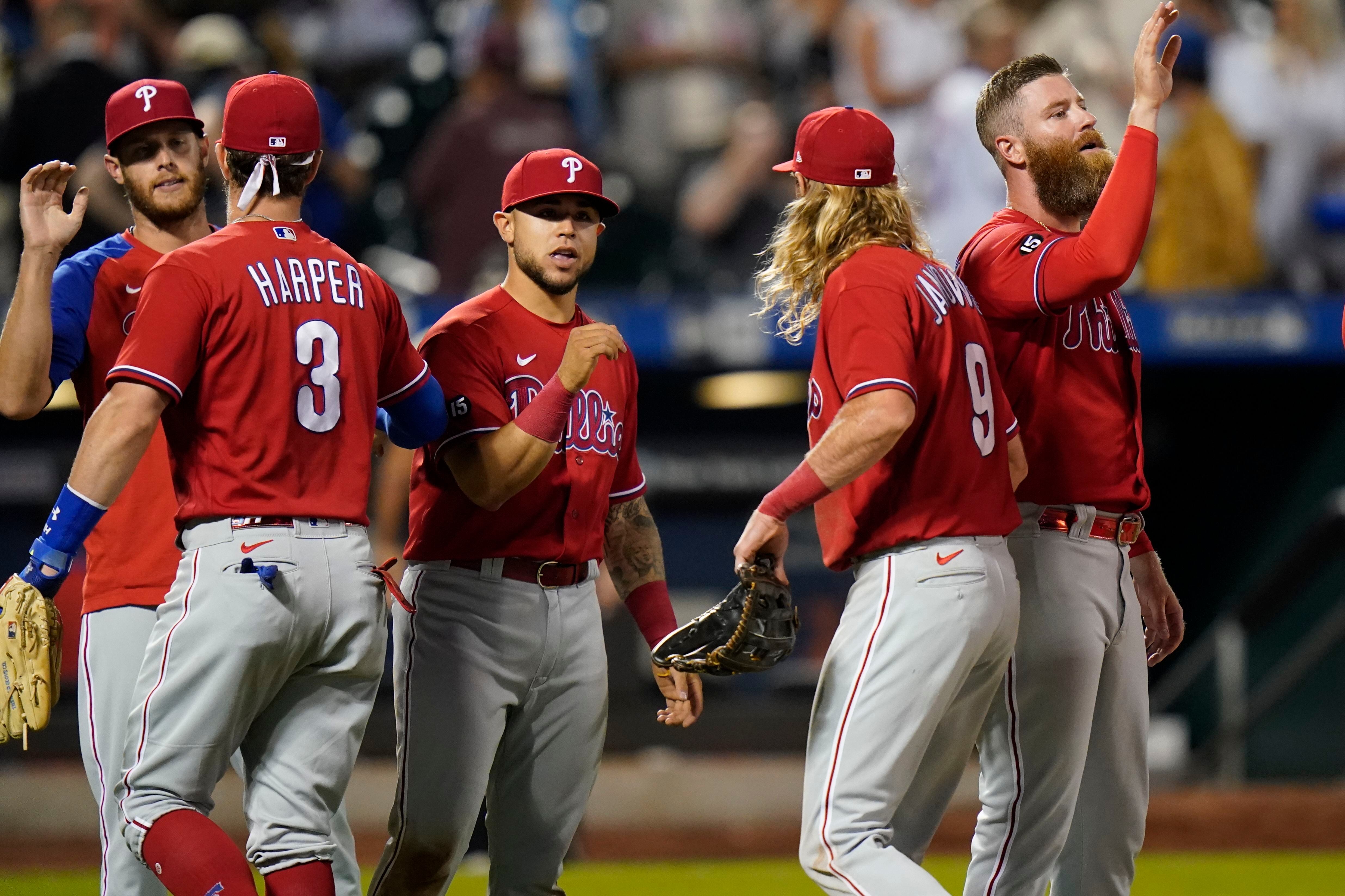 Phillies' Jean Segura wears full uniform as team travels ahead of