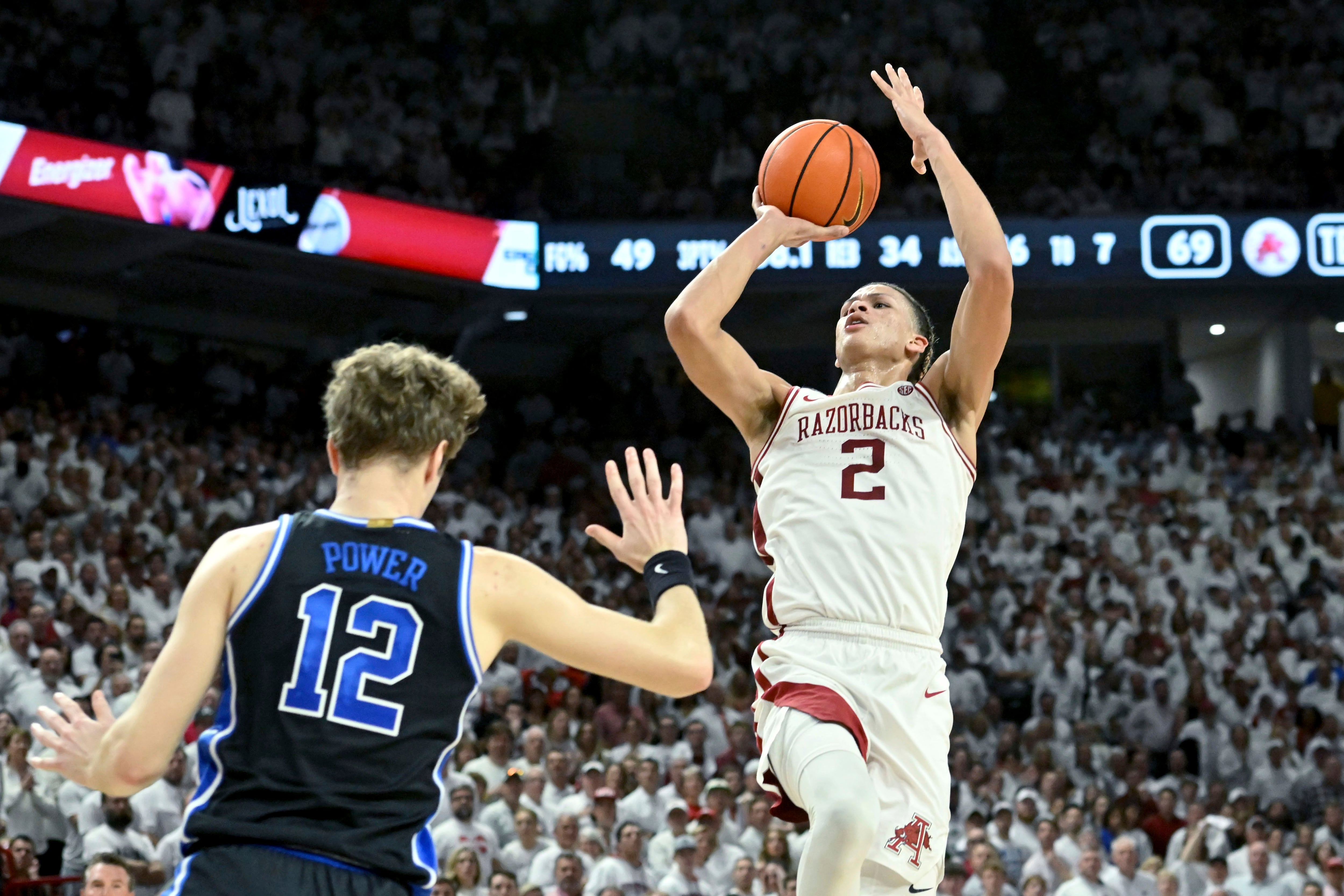 Arkansas G Tramon Mark released from hospital after late-game scare