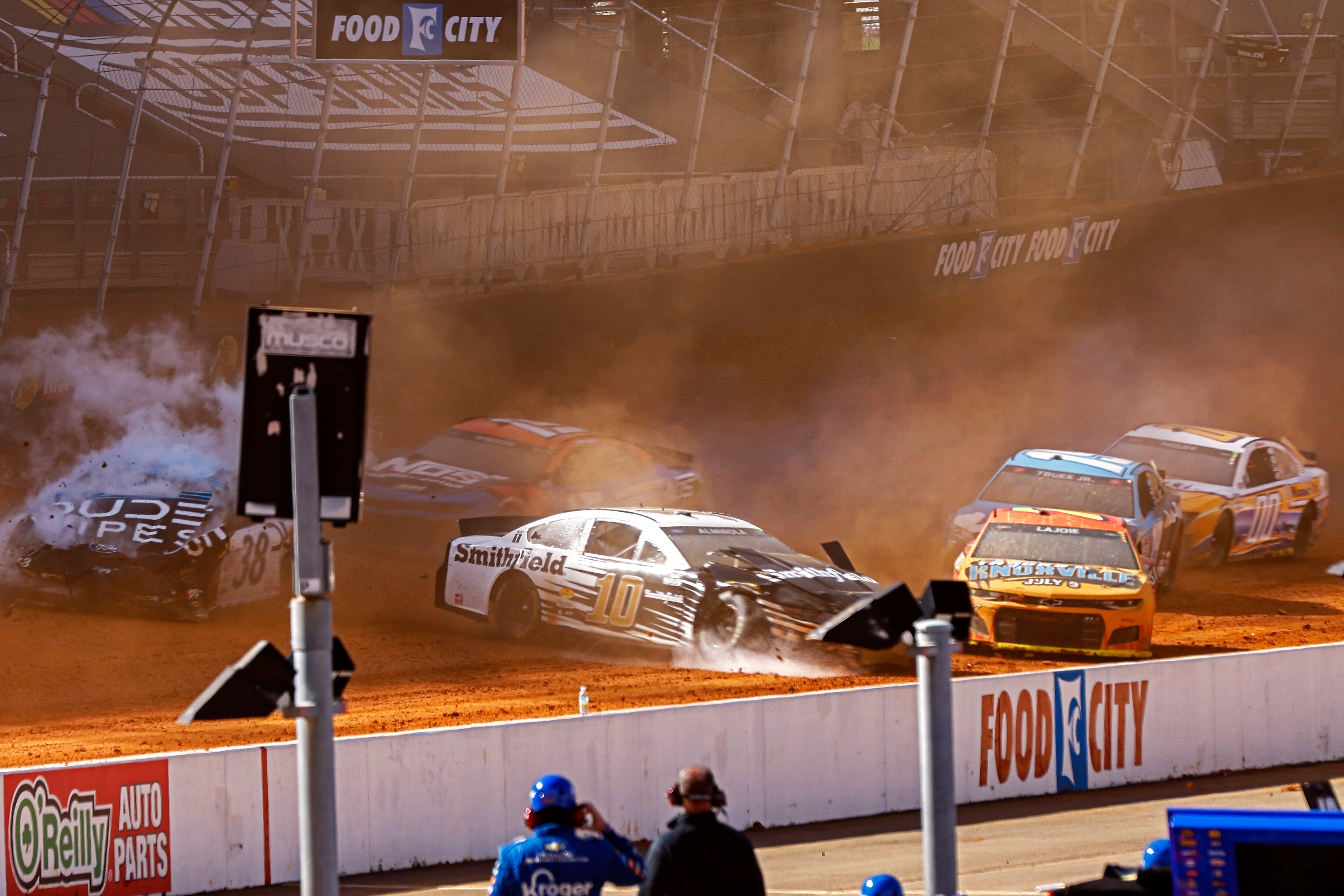 Logano Takes The Checkered Flag In A Haze Of Bristol Dirt