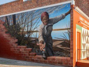 harriet tubman mural by michael rosato