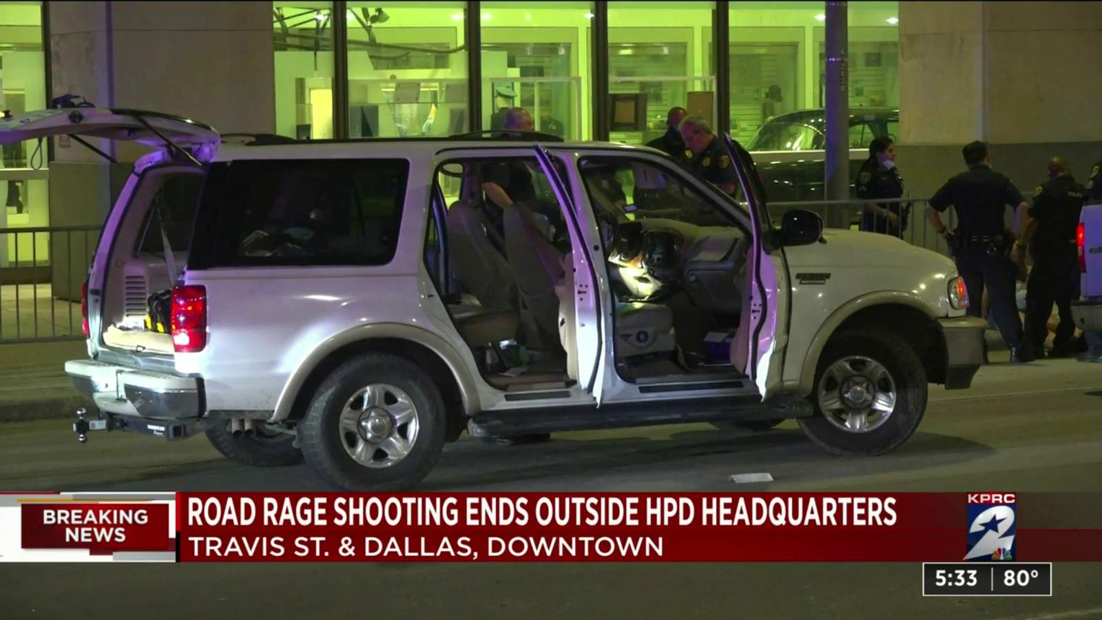 Road Rage Shooting Incident Ends Outside Houston Police Department Headquarters Officers