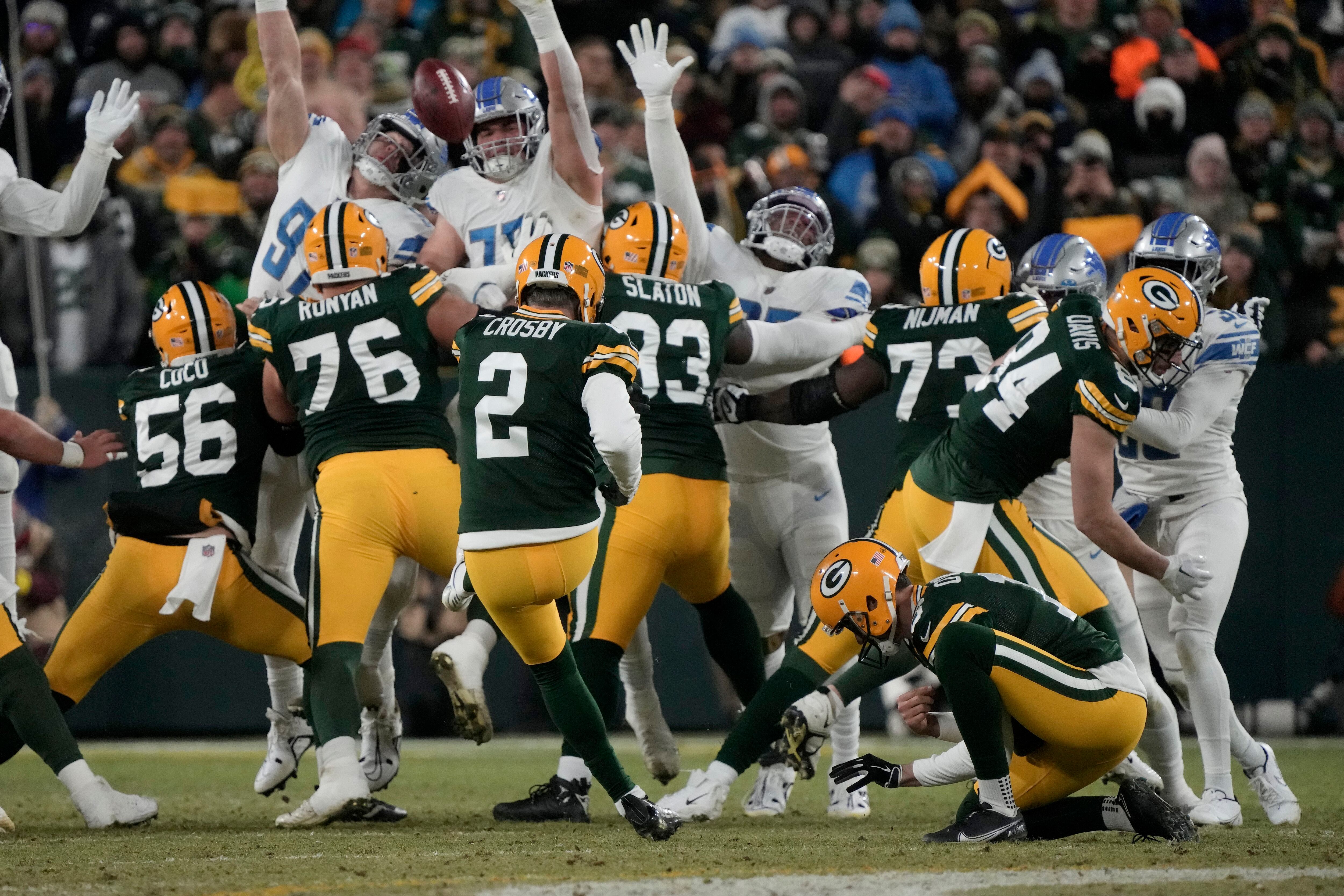 Lions beat Packers 20-16 to keep Rodgers and Green Bay out of playoffs