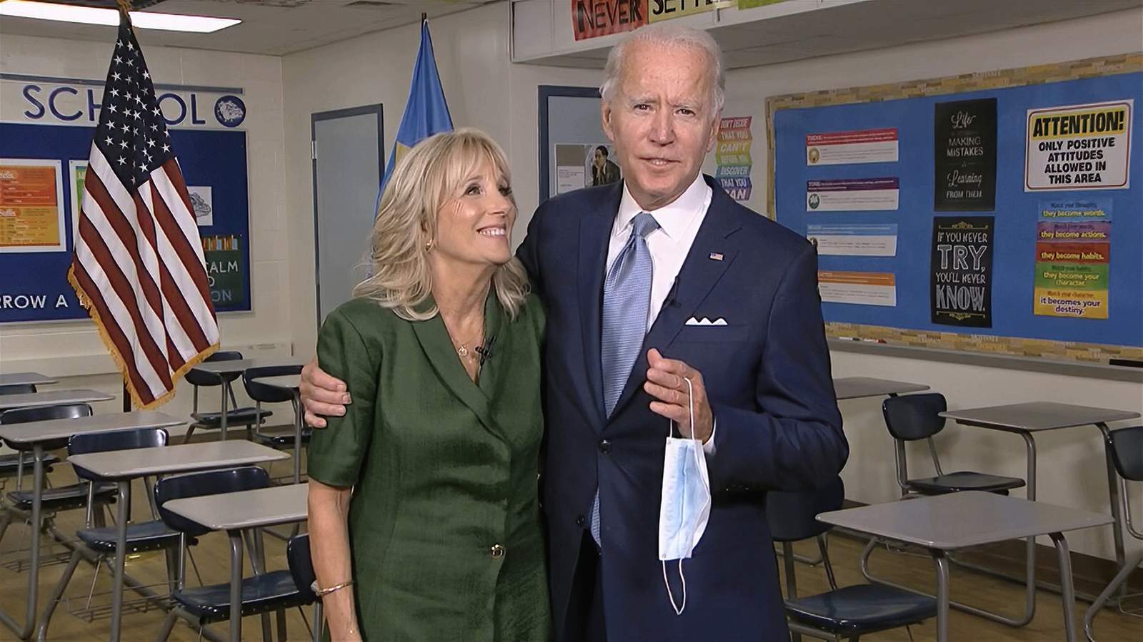 The Latest: Jill Biden defends Joe against Trump's attacks