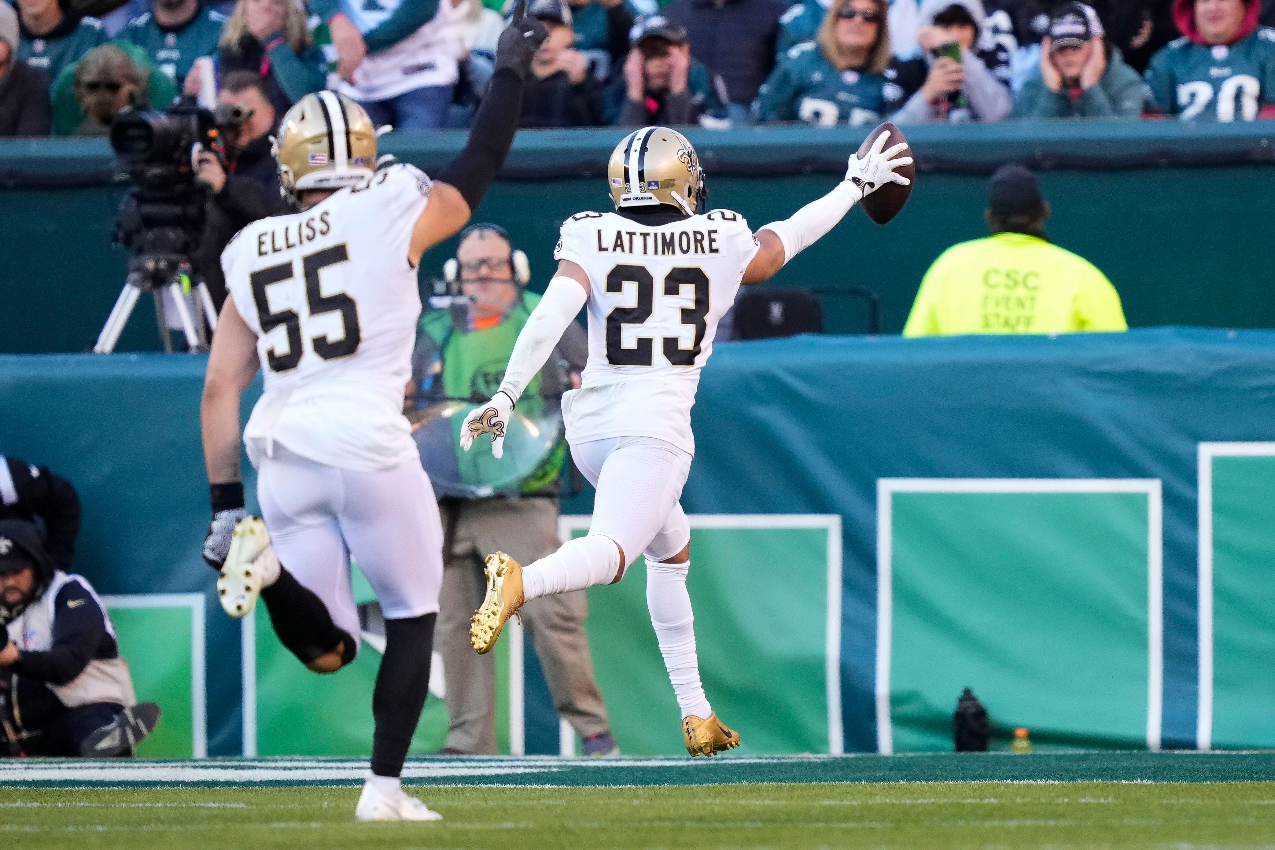 Lattimore questionable, Harris out for Saints vs. Panthers