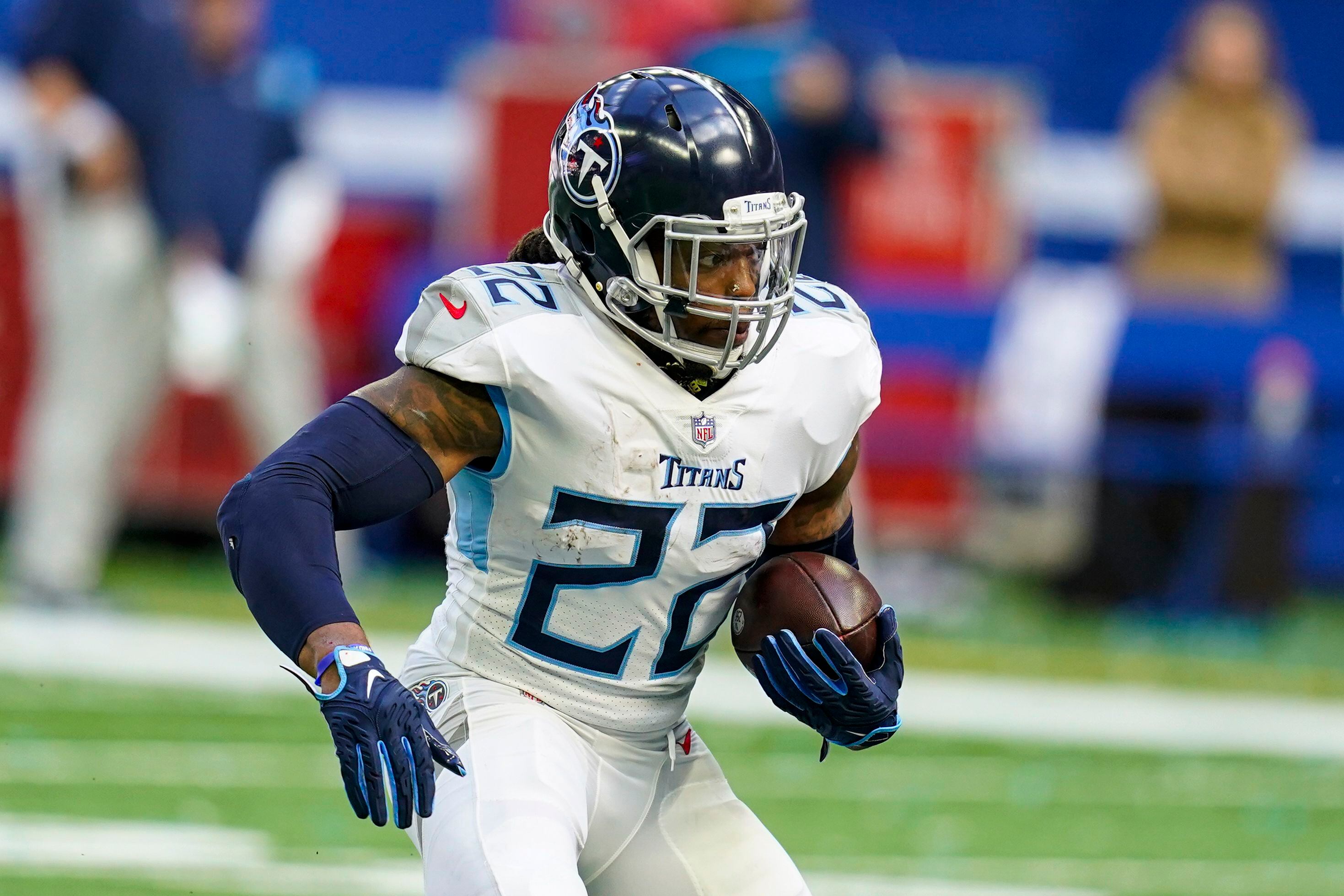 Derrick Henry Tennessee Titans running back v Houston Texans 2021