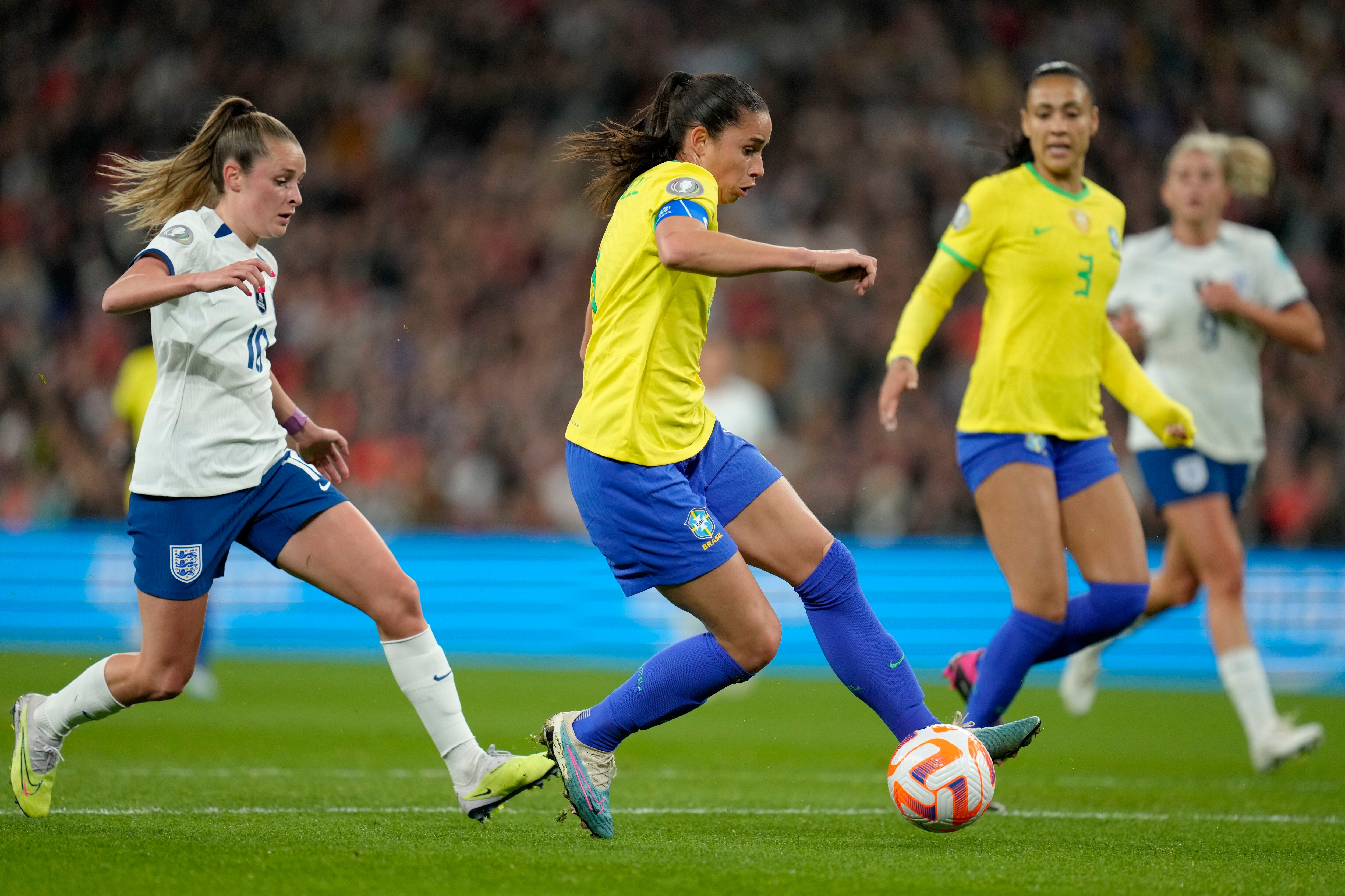 England beat Brazil on penalties to win inaugural Women's Finalissima at  Wembley