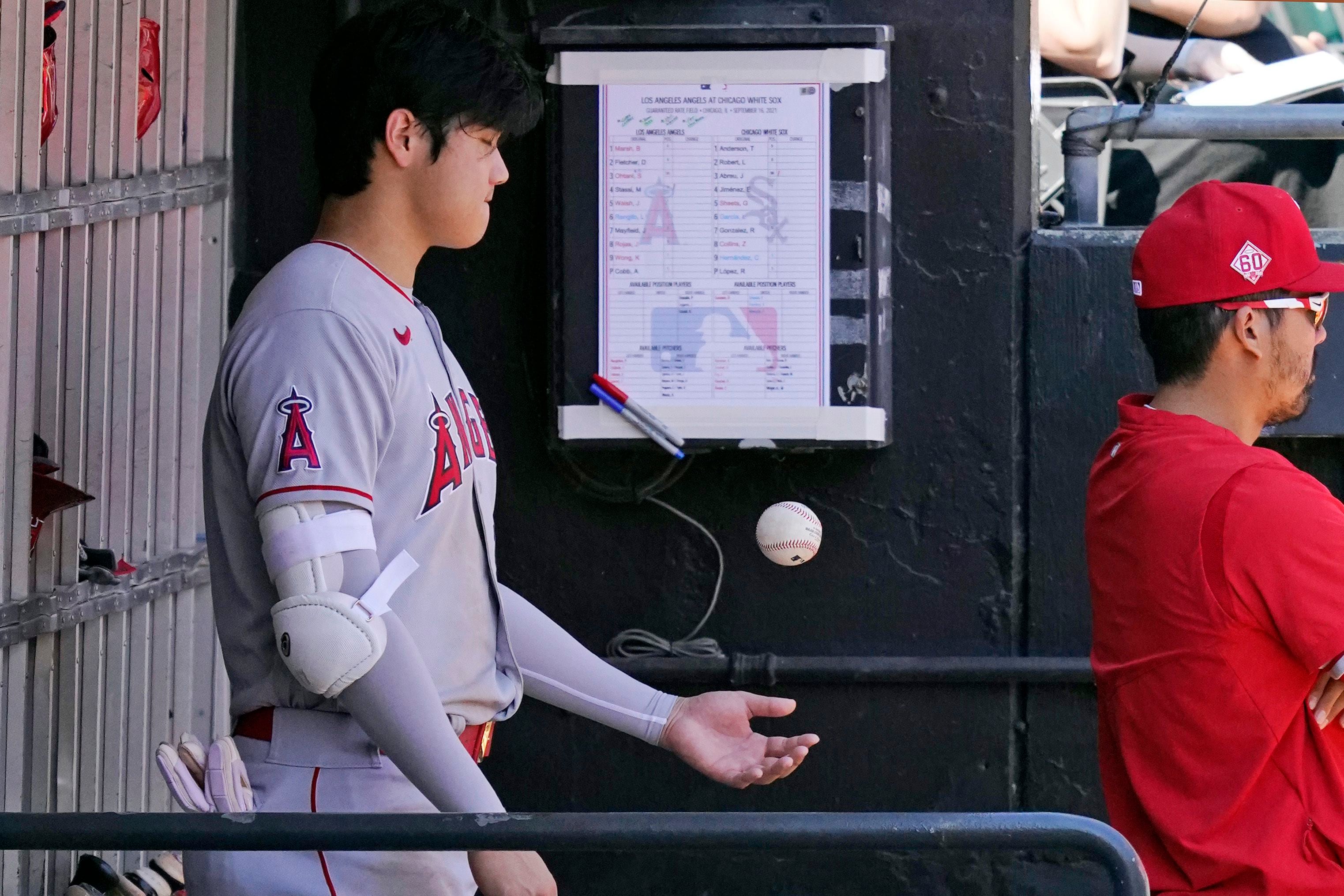 Shohei Ohtani currently leads the Angels in every major pitching/hitting  stat except for saves : r/baseball