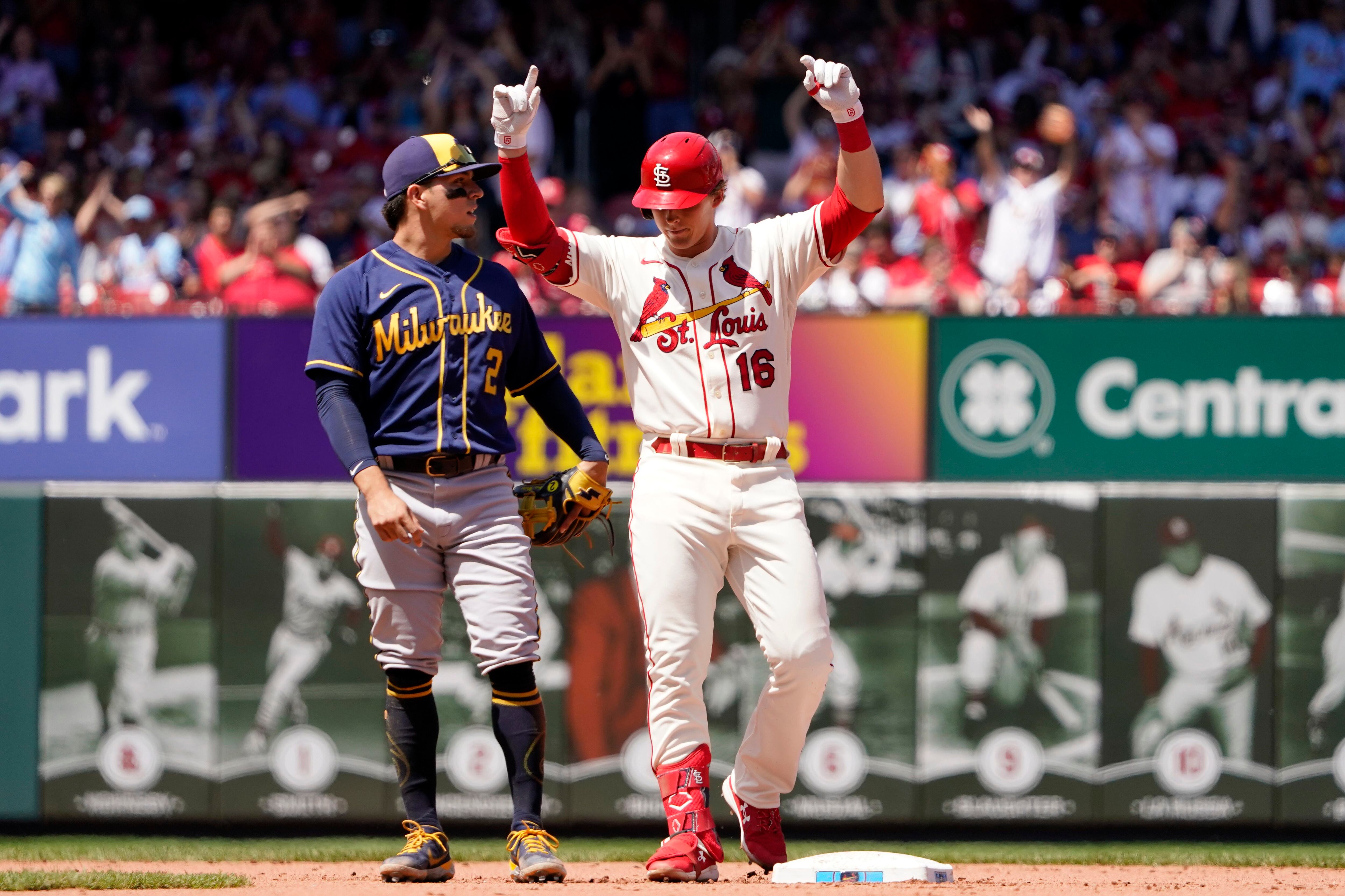 Gorman homers, drives in 4, as Cardinals rout Brewers 8-3 –