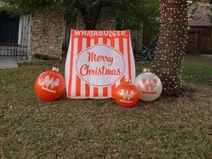 Popular Whataburger Christmas Inflatable NEW