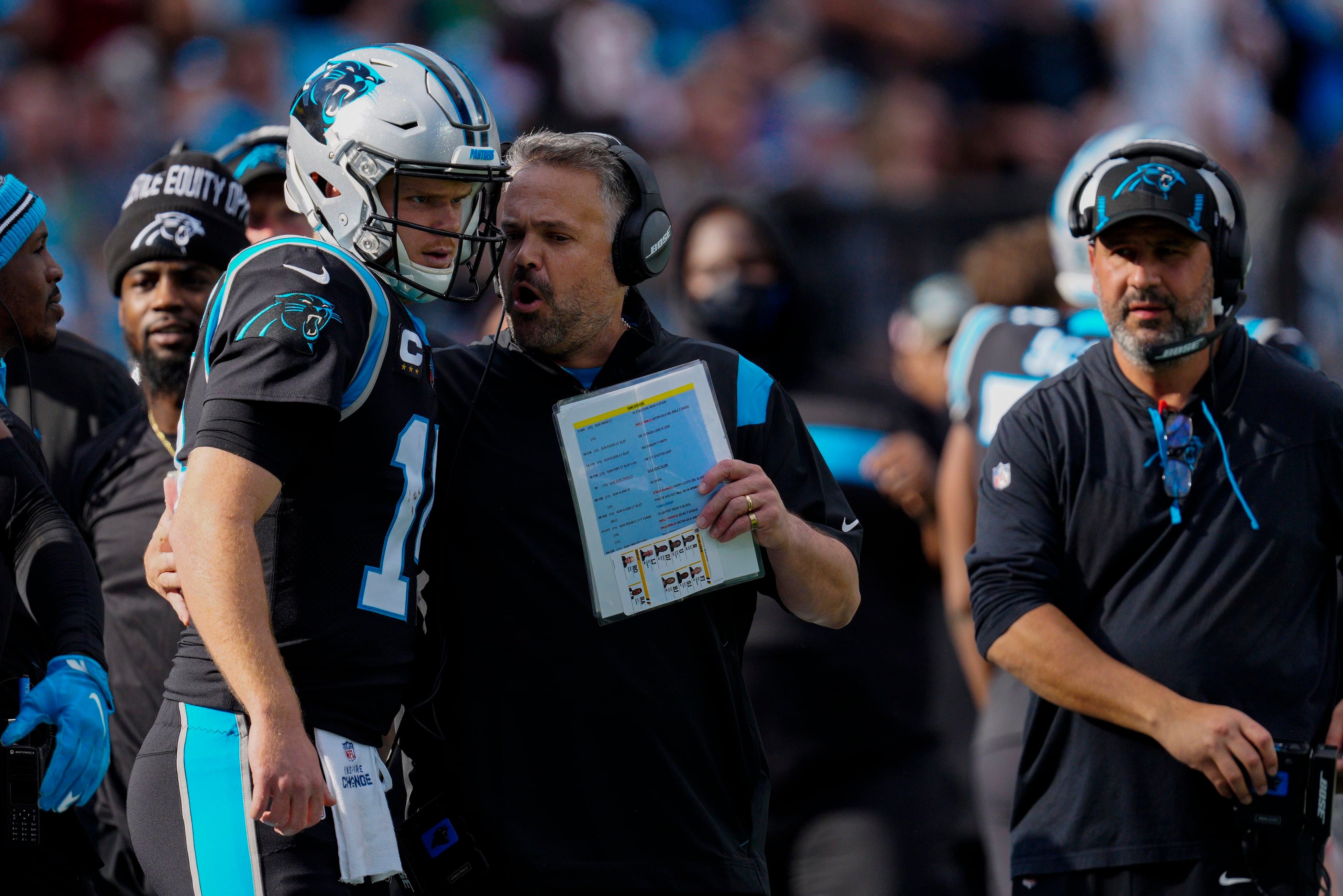 Brian Burns of the Carolina Panthers against the Indianapolis Colts