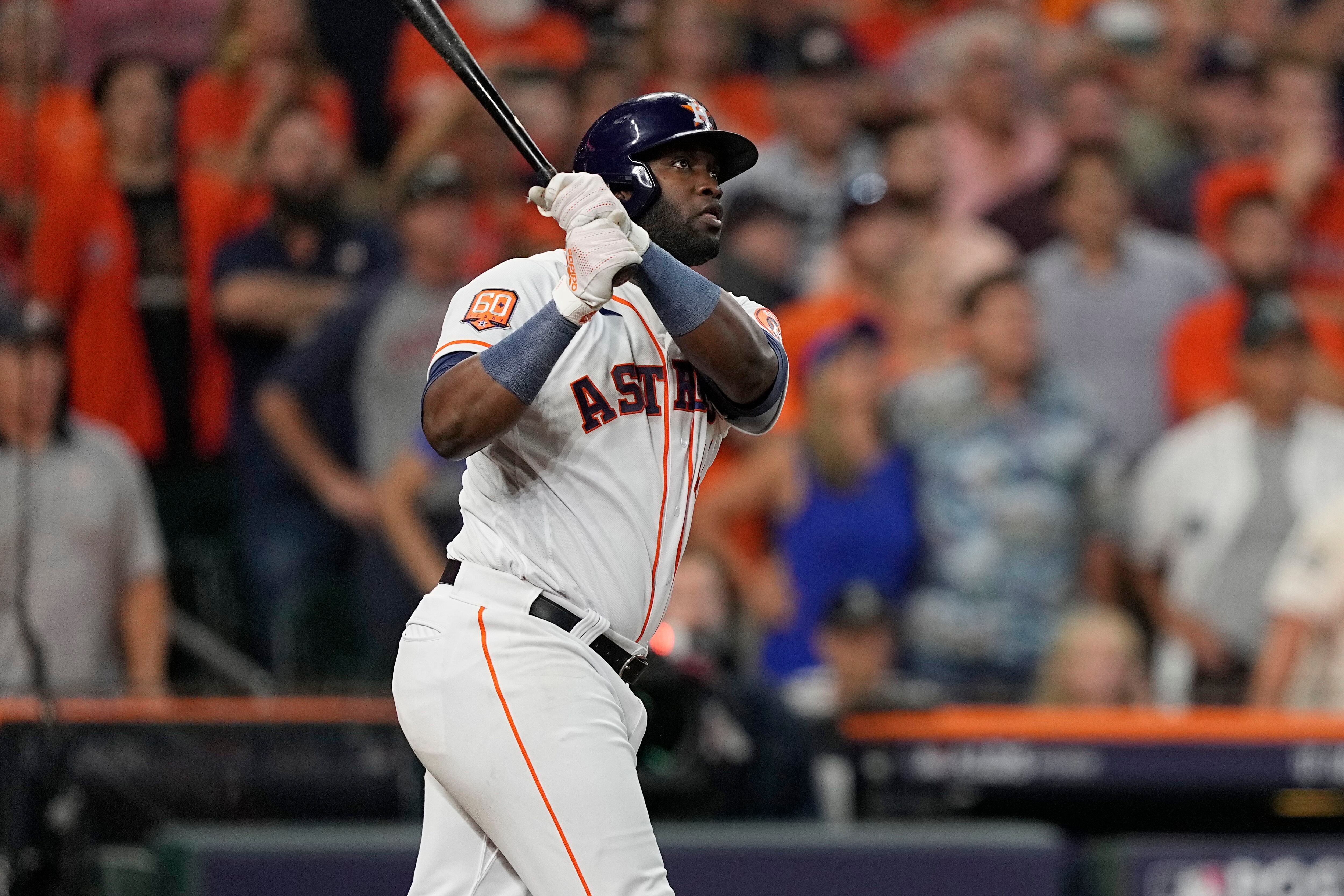 Yordan Alvarez joins Kirk Gibson in MLB playoffs lore with Astros