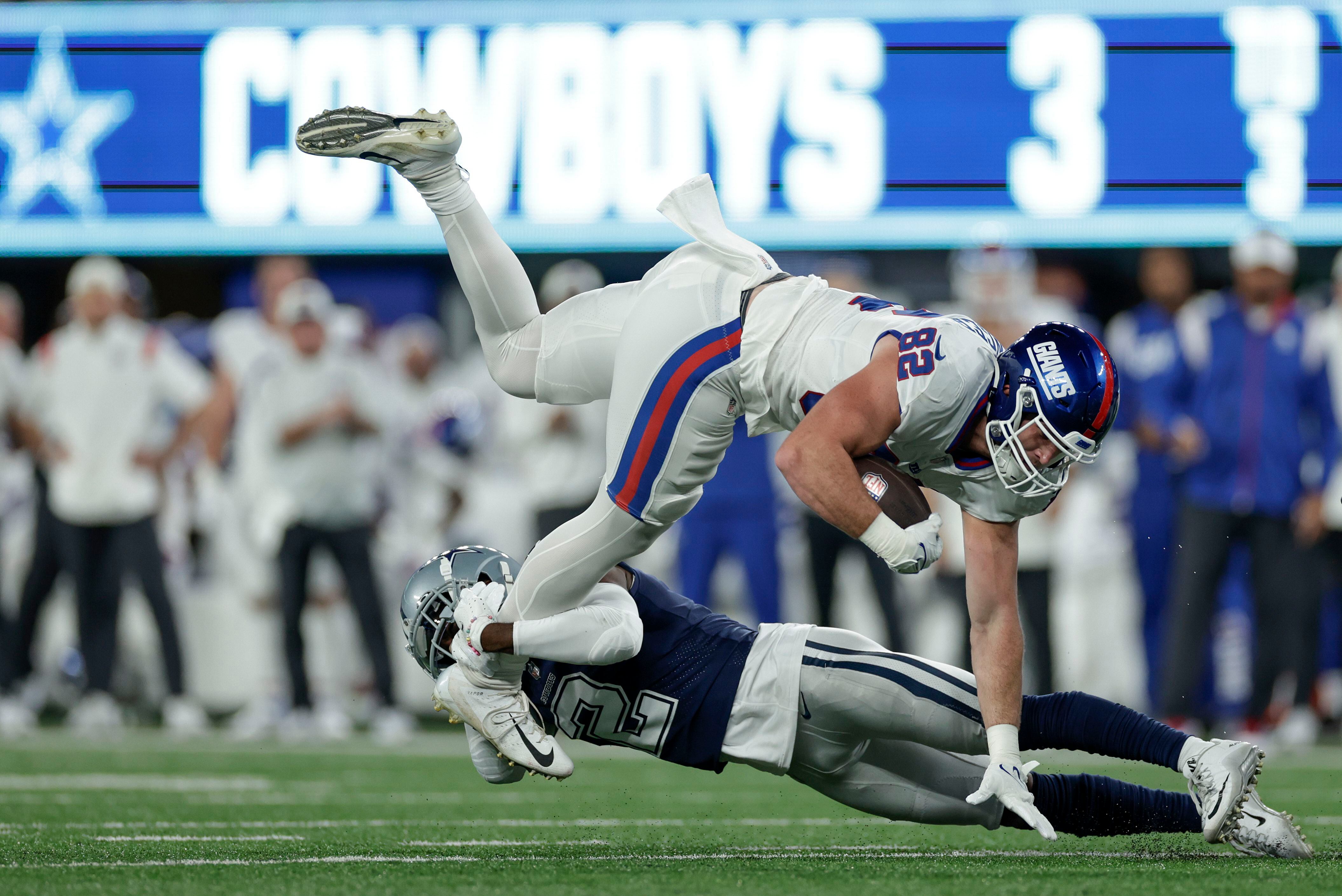 Dallas Cowboys 23-16 New York Giants, CeeDee Lamb one-handed TD